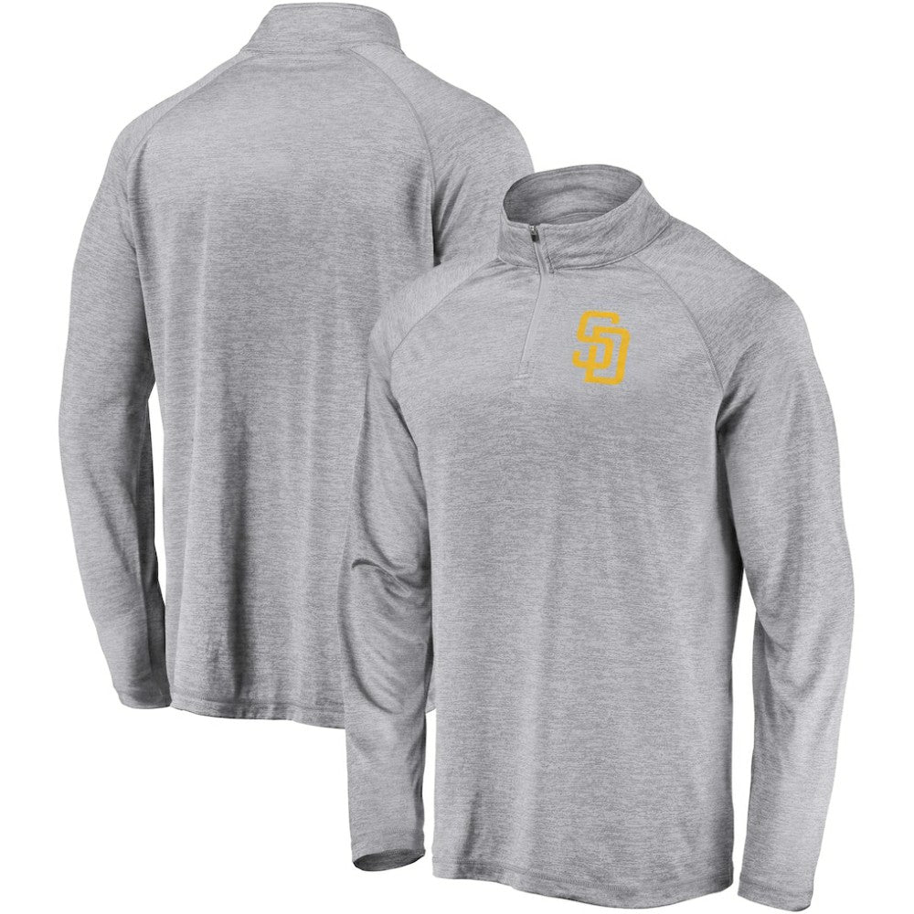 San Diego Padres Fanatics Primary Logo Quarter-Zip Raglan Jacket - MLB
