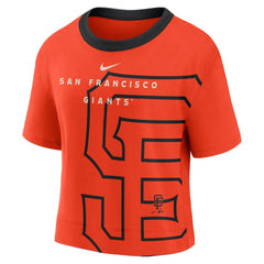 San Francisco Giants Nike Women's Team First High Hip Boxy T-Shirt - MLB