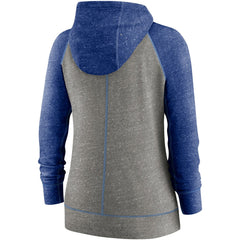 Kansas City Royals Nike Women's Split Wordmark Gym Vintage Raglan Lightweight Full-Zip Hoodie - MLB