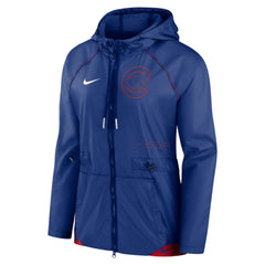 Chicago Cubs Nike Women's Statement Raglan Full-Zip Hoodie Jacket - MLB