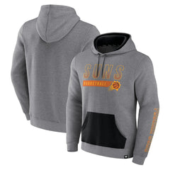 Phoenix Suns Off The Bench Color Block Pullover Hoodie Heathered Gray - NBA