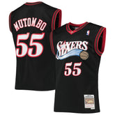 Dikembe Mutombo Philadelphia 76ers Hardwood Classics Swingman Jersey Black - NBA