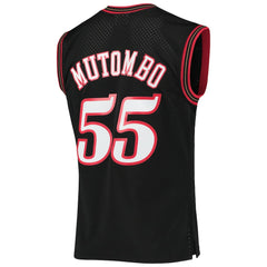 Dikembe Mutombo Philadelphia 76ers Hardwood Classics Swingman Jersey Black - NBA
