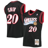 Eric Snow Philadelphia 76ers 2000/01 Hardwood Classics Swingman Jersey Black - NBA