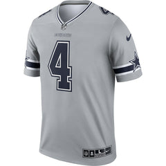 Dak Prescott Dallas Cowboys Inverted Legend Player Performance Top Gray | Nike for Sale