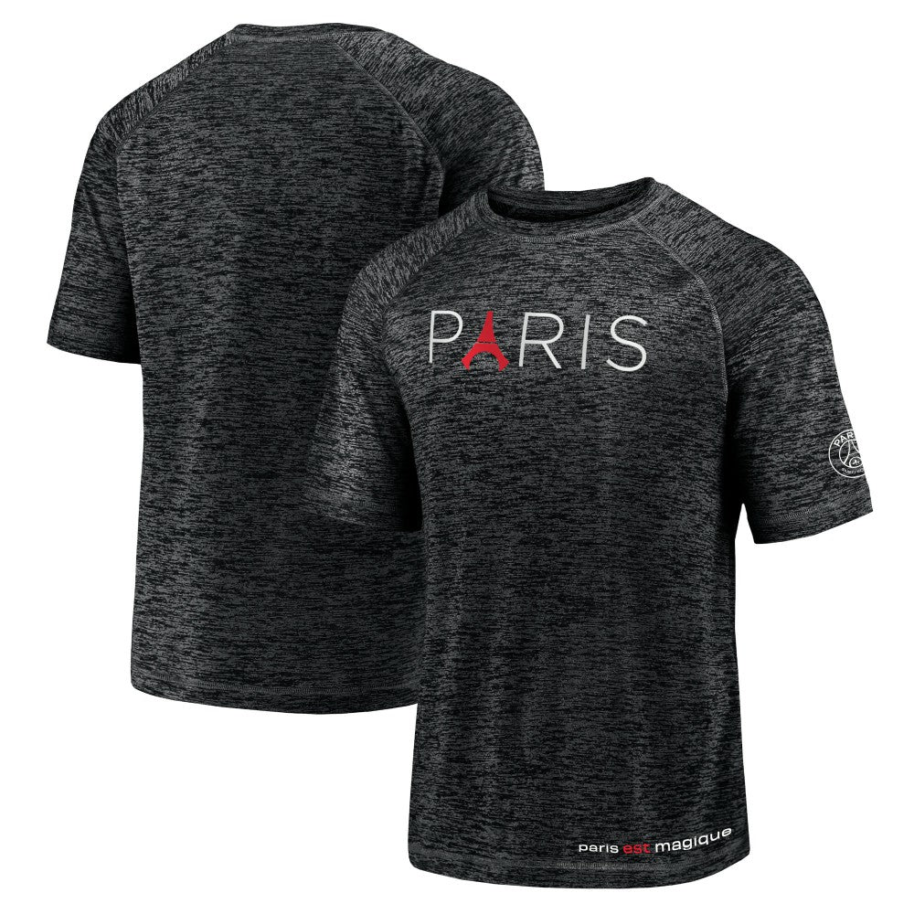 Paris Saint-Germain Tower Space-Dye Raglan T-Shirt Black | Fanatics online