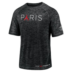 Paris Saint-Germain Tower Space-Dye Raglan T-Shirt Black | Fanatics online