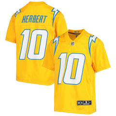Justin Herbert Los Angeles Chargers Youth Inverted Team Game Jersey Gold | Nike for Sale
