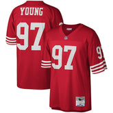 Bryant Young San Francisco 49ers Legacy Replica Jersey Scarlet | Mitchell & Ness