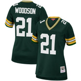 Charles Woodson Green Bay Packers Women's 2010 Legacy Replica Player Jersey Green | Mitchell & Ness