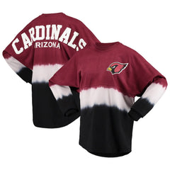 Arizona Cardinals Women's Ombre Long Sleeve T-Shirt Cardinal/White | Fanatics