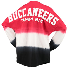 Tampa Bay Buccaneers Women's Ombre Long Sleeve T-Shirt Red/Black | Fanatics