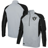 Las Vegas Raiders Combine Authentic Two-a-Days Half-Zip Jacket Silver | NFL