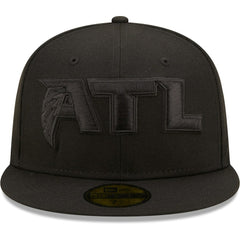 Atlanta Falcons New Era Team Black on Black Alternate 59FIFTY Fitted Hat | NFL