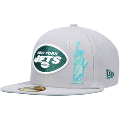 New York Jets New Era City Describe 59FIFTY Fitted Hat Gray | NFL