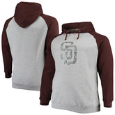 San Diego Padres Fanatics Big & Tall Raglan Pullover Hoodie - MLB