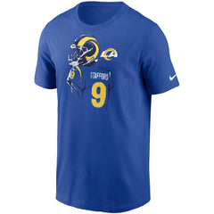Matthew Stafford Los Angeles Rams Player Graphic T-Shirt Royal | Nike for Sale