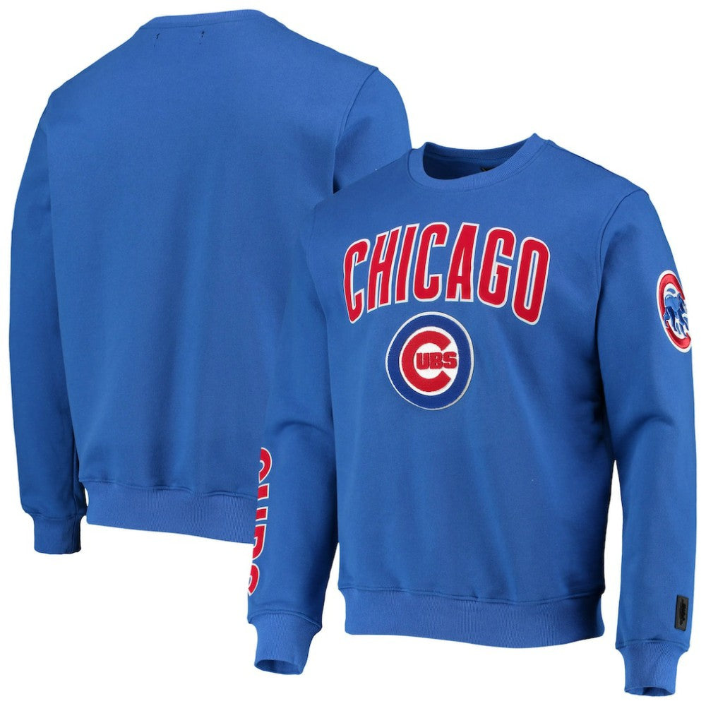 Chicago Cubs Pro Standard Stacked Logo Pullover Sweatshirt - MLB