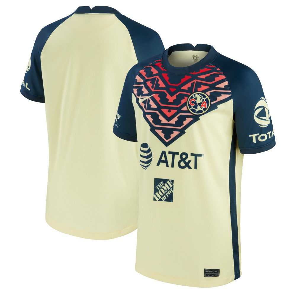 Club America Youth 2021/22 Home Breathe Stadium Replica Jersey Yellow | Nike online