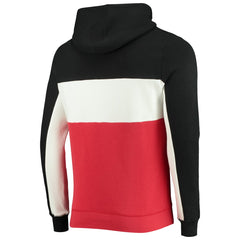 Toronto Raptors Junk Food Wordmark Colorblock Fleece Pullover Hoodie Black/White - NBA