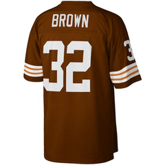 Jim Brown Cleveland Browns Big & Tall 1963 Retired Player Replica Jersey Brown | Mitchell & Ness