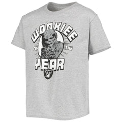Las Vegas Raiders Junk Food Youth Star Wars Wookie Of The Year T-Shirt Heathered Gray | NFL