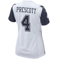Dak Prescott Dallas Cowboys Women's Alternate Game Jersey White | Nike for Sale