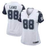 CeeDee Lamb Dallas Cowboys Women's 2nd Alternate Game Jersey White | Nike for Sale