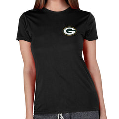 Green Bay Packers Concepts Sport Women's Marathon Knit Lounge Top Black | NFL