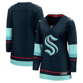 Seattle Kraken Fanatics Women's Home Breakaway Jersey - Navy - NHL