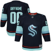Seattle Kraken Youth Home Premier Custom Jersey - Navy - NHL