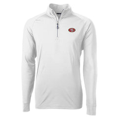 San Francisco 49ers Cutter & Buck Adapt Eco Knit Quarter-Zip Pullover Jacket White | NFL