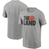 Cleveland Browns Hometown Collection The Land T-Shirt Heathered Gray | Nike for Sale