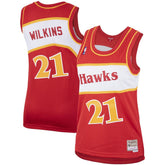 Dominique Wilkins Atlanta Hawks Women's Hardwood Classics Swingman Jersey Red - NBA