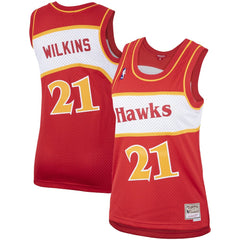 Dominique Wilkins Atlanta Hawks Women's Hardwood Classics Swingman Jersey Red - NBA