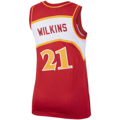 Dominique Wilkins Atlanta Hawks Women's Hardwood Classics Swingman Jersey Red - NBA