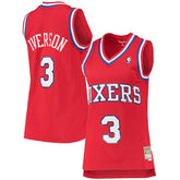 Allen Iverson Philadelphia 76ers Women's 2002/03 Hardwood Classics Swingman Jersey Red - NBA