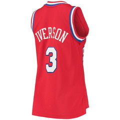 Allen Iverson Philadelphia 76ers Women's 2002/03 Hardwood Classics Swingman Jersey Red - NBA