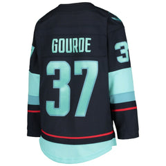 Yanni Gourde Seattle Kraken Youth Home Premier Player Jersey - Deep Sea Blue - NHL