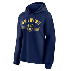 Milwaukee Brewers Fanatics Women's Perfect Play Raglan Pullover Hoodie - MLB