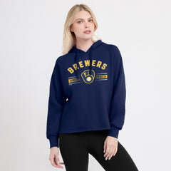 Milwaukee Brewers Fanatics Women's Perfect Play Raglan Pullover Hoodie - MLB