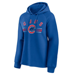 Chicago Cubs Fanatics Women's Perfect Play Raglan Pullover Hoodie - MLB