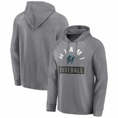 Miami Marlins Fanatics No Time Off Raglan Pullover Hoodie - MLB