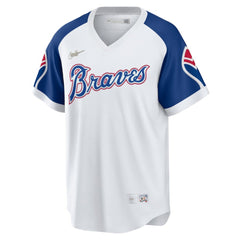Hank Aaron Atlanta Braves Nike Home Cooperstown Collection Player Jersey - MLB