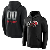 Carolina Hurricanes Personalized Midnight Mascot Logo Pullover Hoodie - Black - NHL