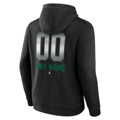 Dallas Stars Personalized Midnight Mascot Logo Pullover Hoodie - Black - NHL