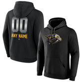 Nashville Predators Personalized Midnight Mascot Logo Pullover Hoodie - Black - NHL
