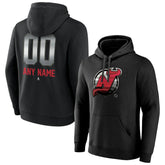 New Jersey Devils Personalized Midnight Mascot Logo Pullover Hoodie - Black - NHL
