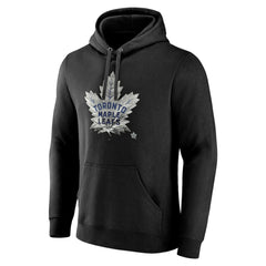 Toronto Maple Leafs Personalized Midnight Mascot Logo Pullover Hoodie - Black - NHL