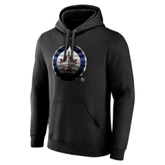 Winnipeg Jets Personalized Midnight Mascot Logo Pullover Hoodie - Black - NHL